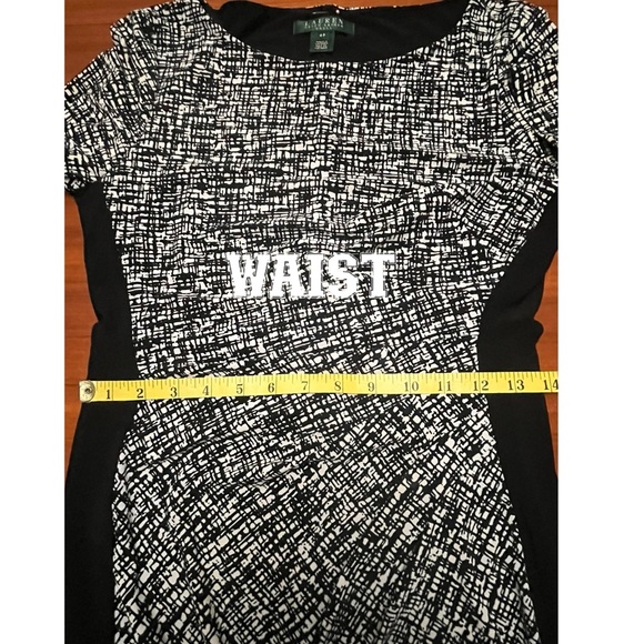 RALPH LAUREN DRESS BLACK AND WHITE SIZE 4P - Picture 10 of 16